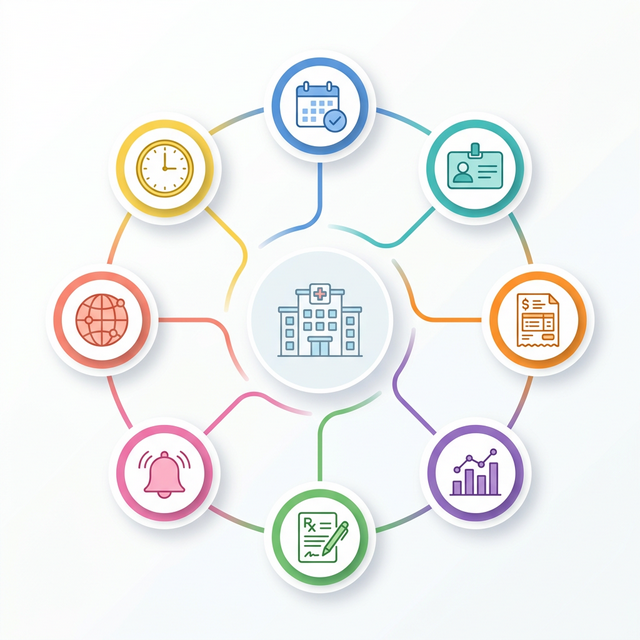 iHosps ecosystem - all modules connected